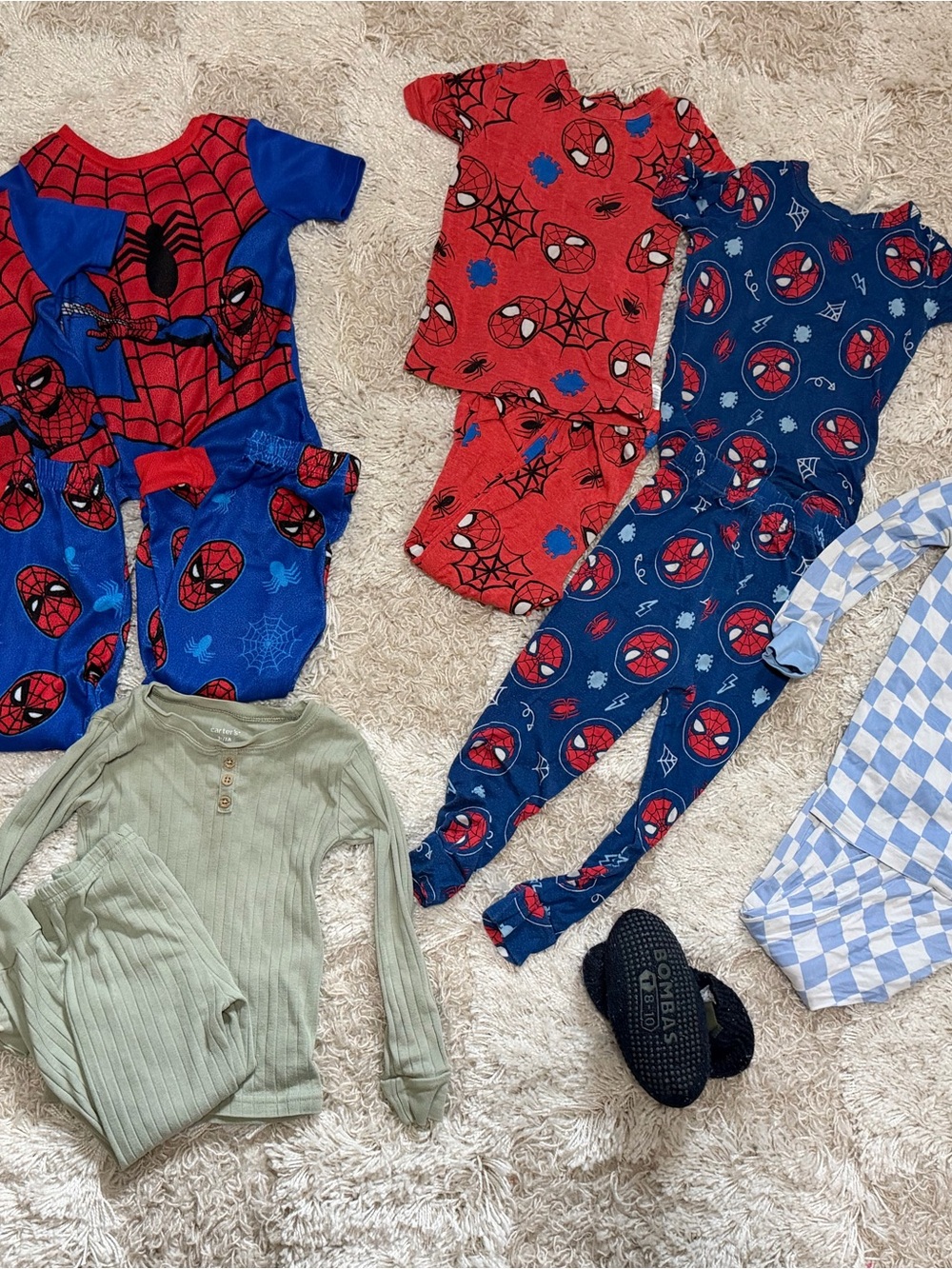 Marvel Spider-Man Kids Pajama Set - Red & Blue